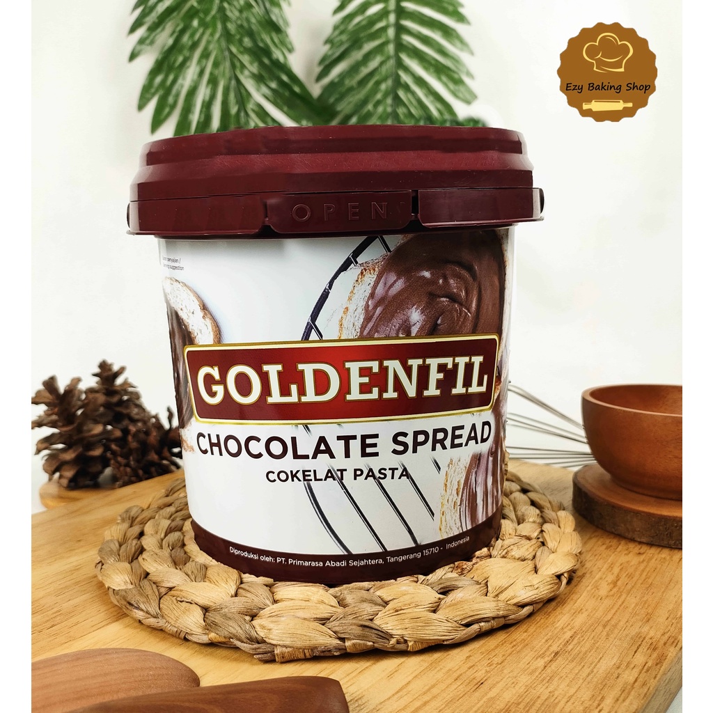 GOLDENFIL COKLAT SPREAD 1KG / SELAI COKLAT TANPA CRUNCHY