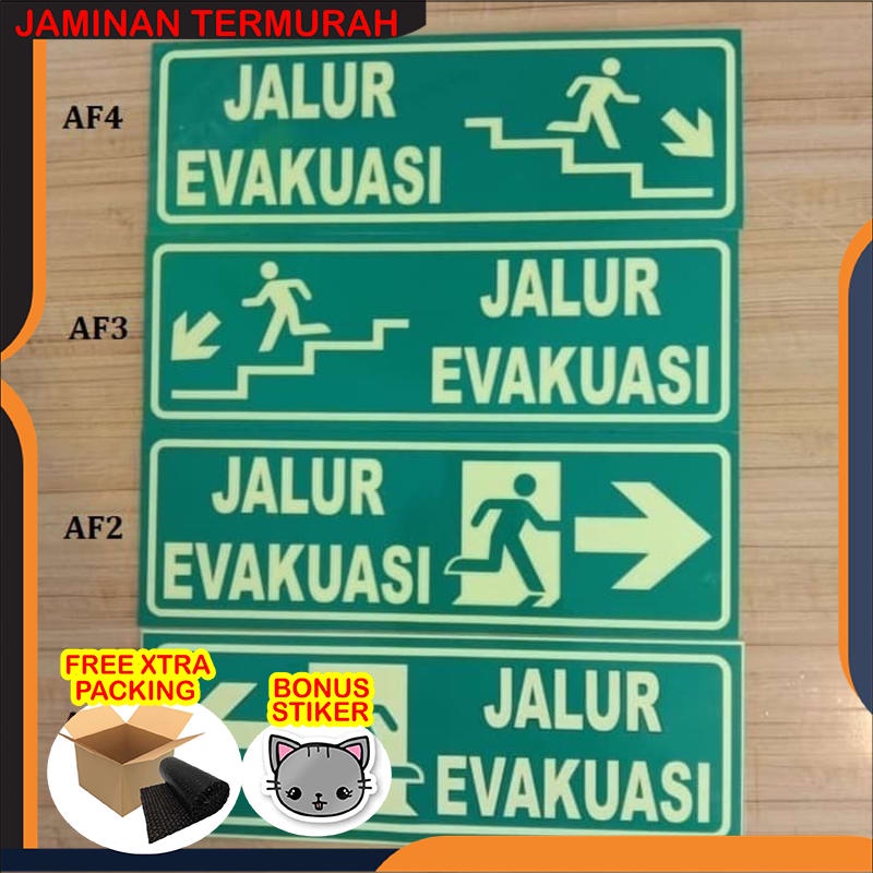 

Terlaris SIGN AKRILIK JALUR EVAKUASI GLOW IN THE DARK 50X30cm RAMBU FOSFOR Elegan
