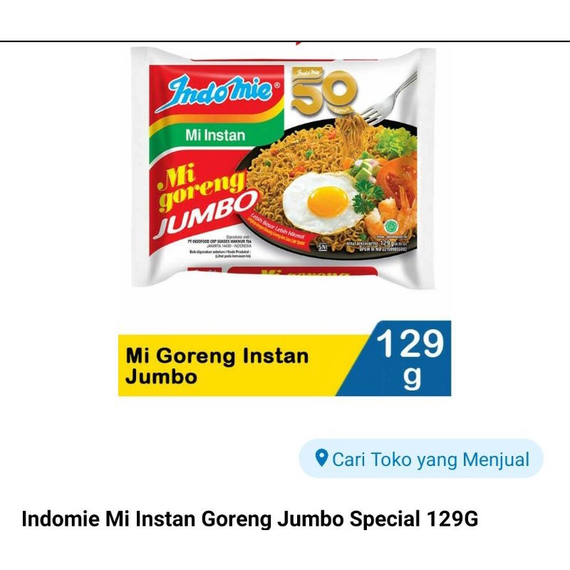 

Indomie goreng jumbo