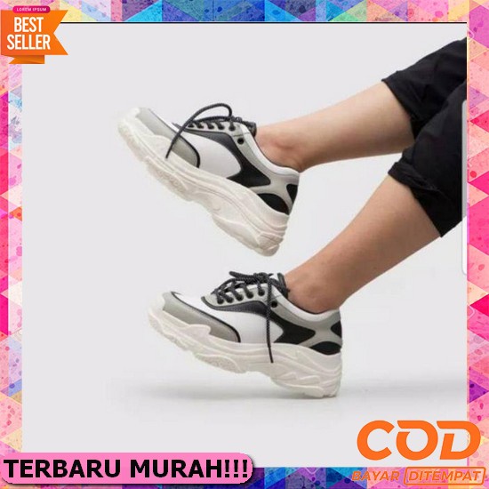 Pnc Sneakers Wanita Full White Second Md 918-New Alexa Monocrom Sepatu Sneakers Wanita