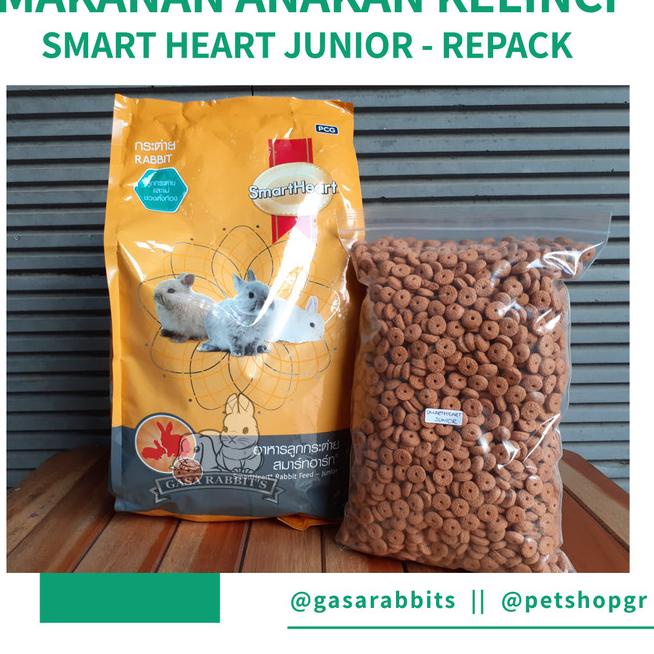 SMART HEART JUNIOR REPACK - MAKANAN BAYI KELINCI - PELET KELINCI