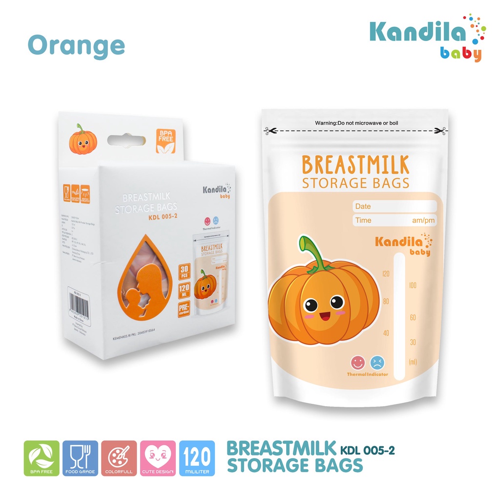 Makassar - Kandila Breastmilk Storage Bags KDL 005-2 Kantong Asi Kandila 120 ml isi 30 pcs