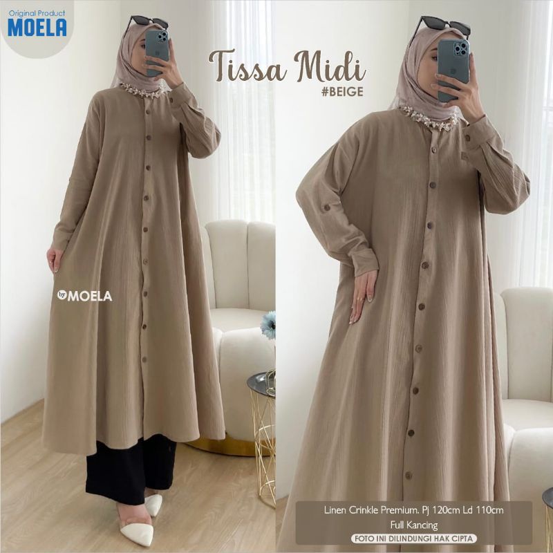 TISSA MIDI DRESS BY MOELA • BEST SELLER • BUSUI FRIENDLY • FULL KANCING