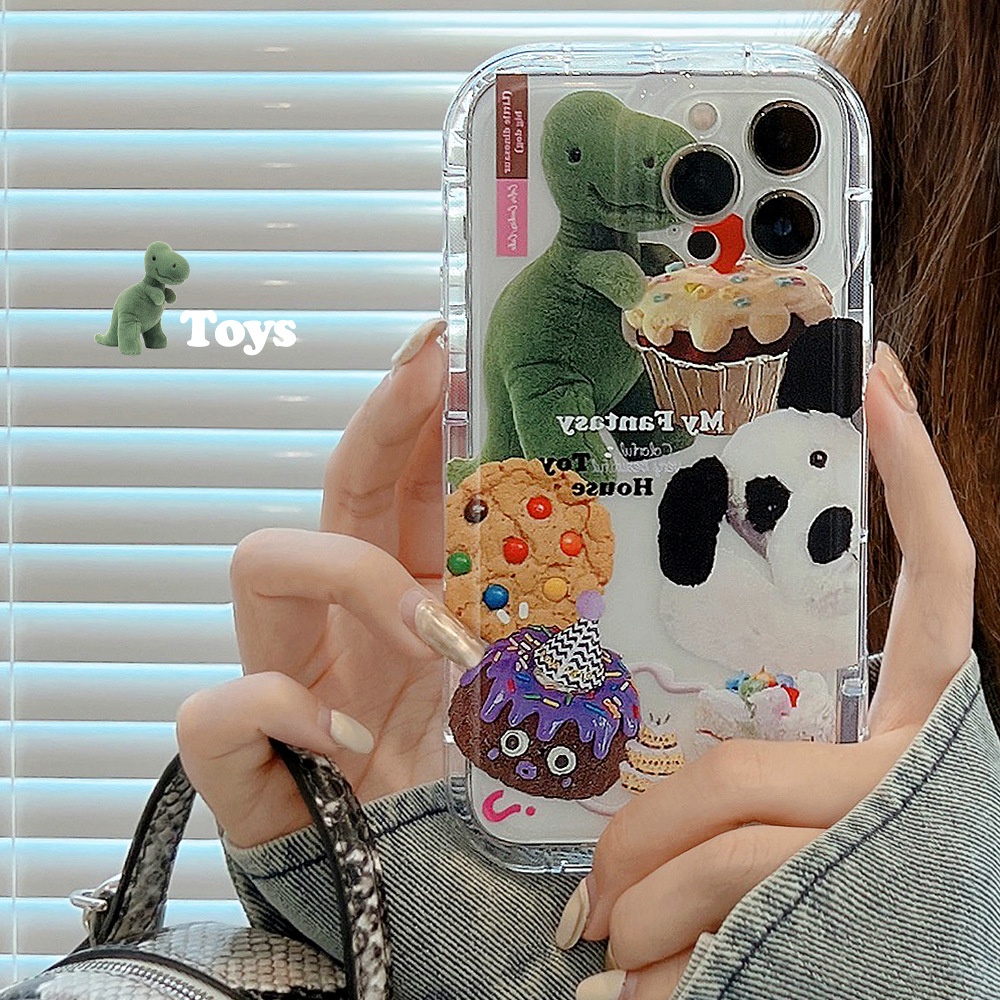 My FANTASY Case Pelindung Kamera Motif Hewan 3D Untuk Iphone 11 12 13 14 PLUS PRO MAX