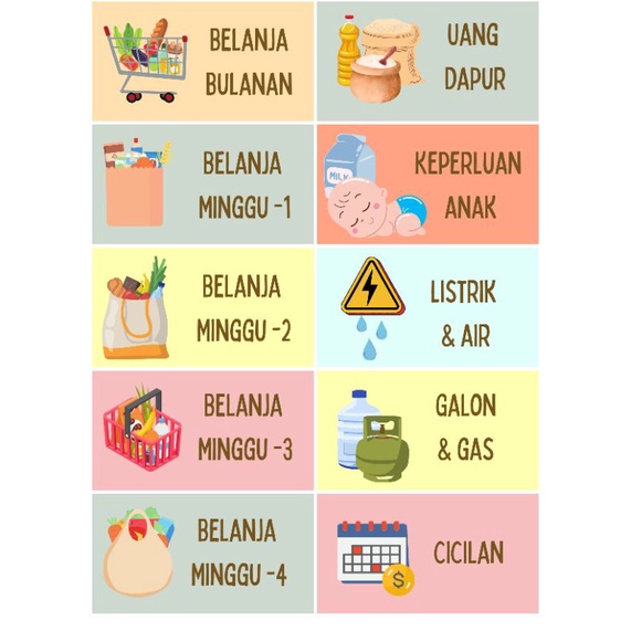

Stiker budgeting Stiker rumah tangga (part 2)