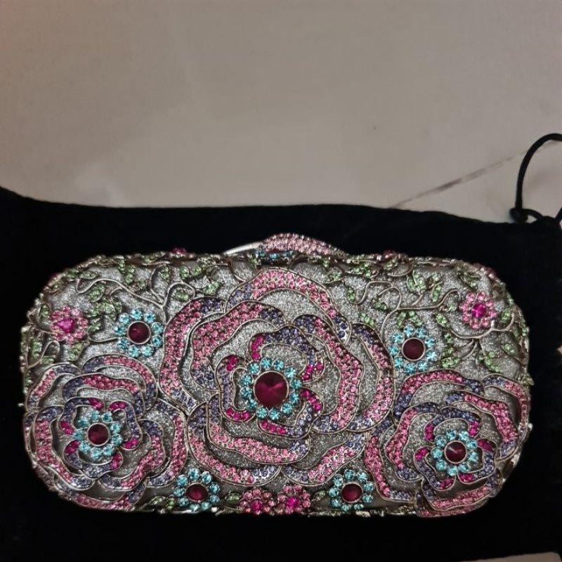 SALE tas pesta swaroski premium ORI