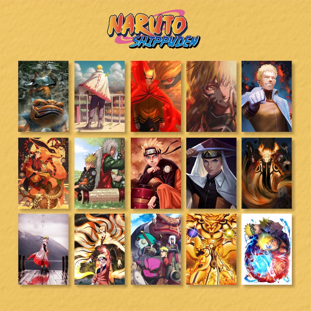 Jual Poster Naruto Shippuden - GAMBAR HD - UKURAN A3+/A4 - BAHAN TEBAL ...