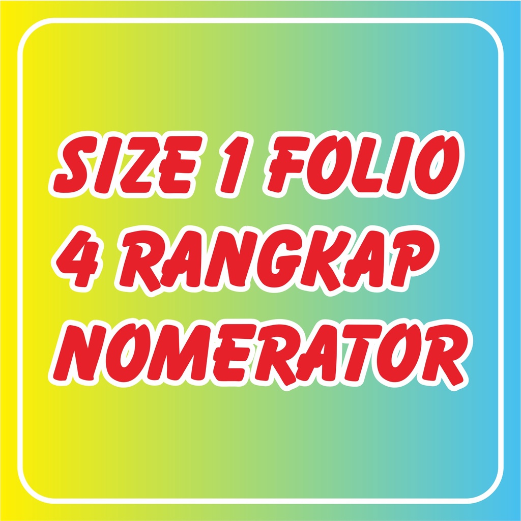 

NOTA CUSTOM 1 FOLIO 4 RANGKAP