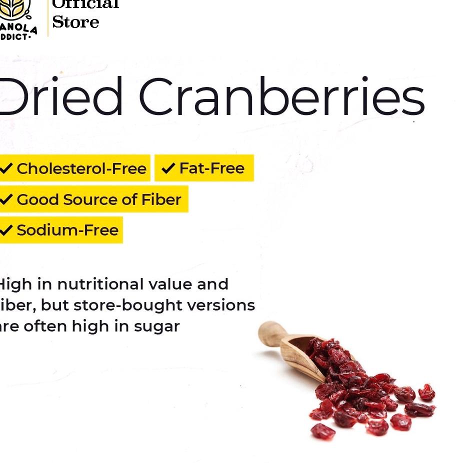 

Idy5Y9k--Granola Addict - Buah Dried Cranberry / Cranberries Kering 250G