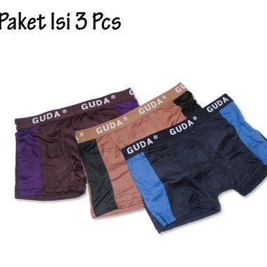 CD Celana Dalam Boxer Pria Dewasa | Sempak Pria isi 3 Pcs | Size M-L-XL-XXL