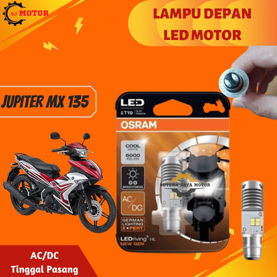 LAMPU DEPAN LED MOTOR JUPITER MX 135 OSRAM LAMPU UTAMA JUPITER MX AC/DC