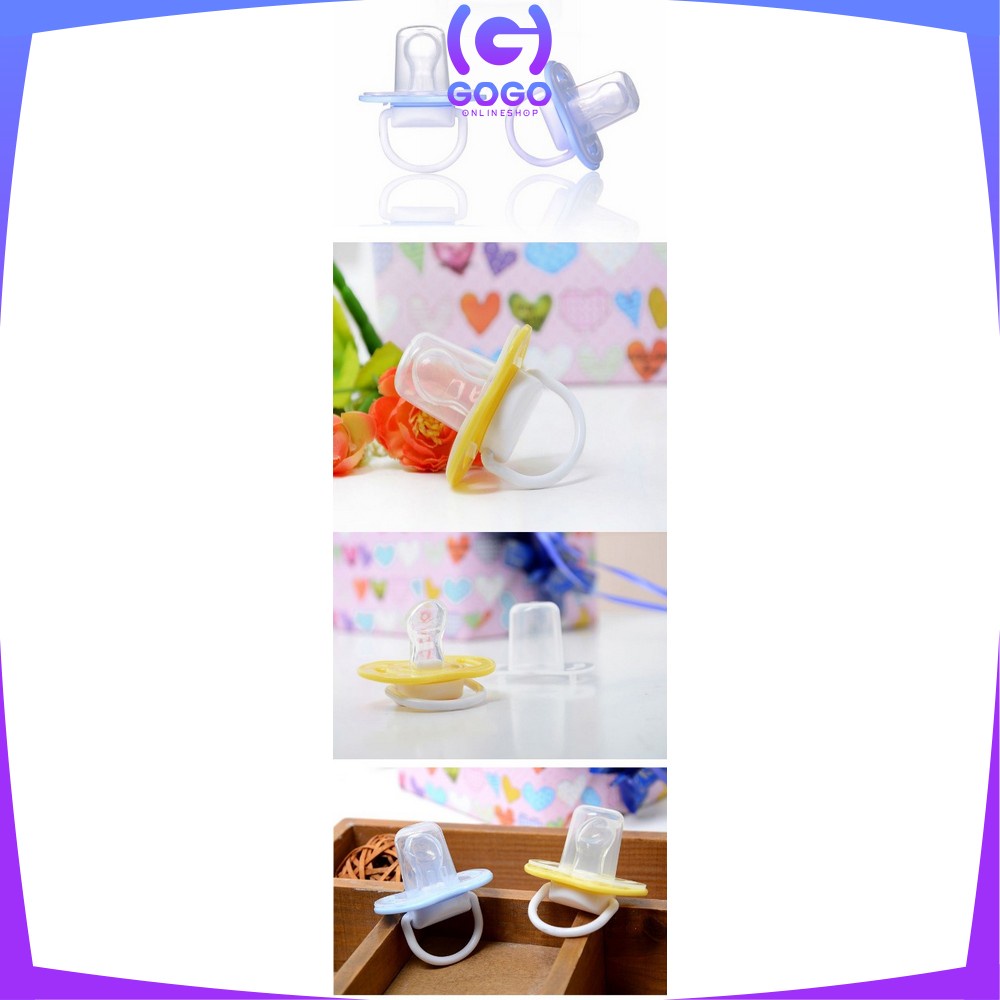 GOGI-C46 Empeng Bayi | Dot Bayi Bulat / Datar | Baby Pacifier / Soother | Kompeng Bayi Food Grade