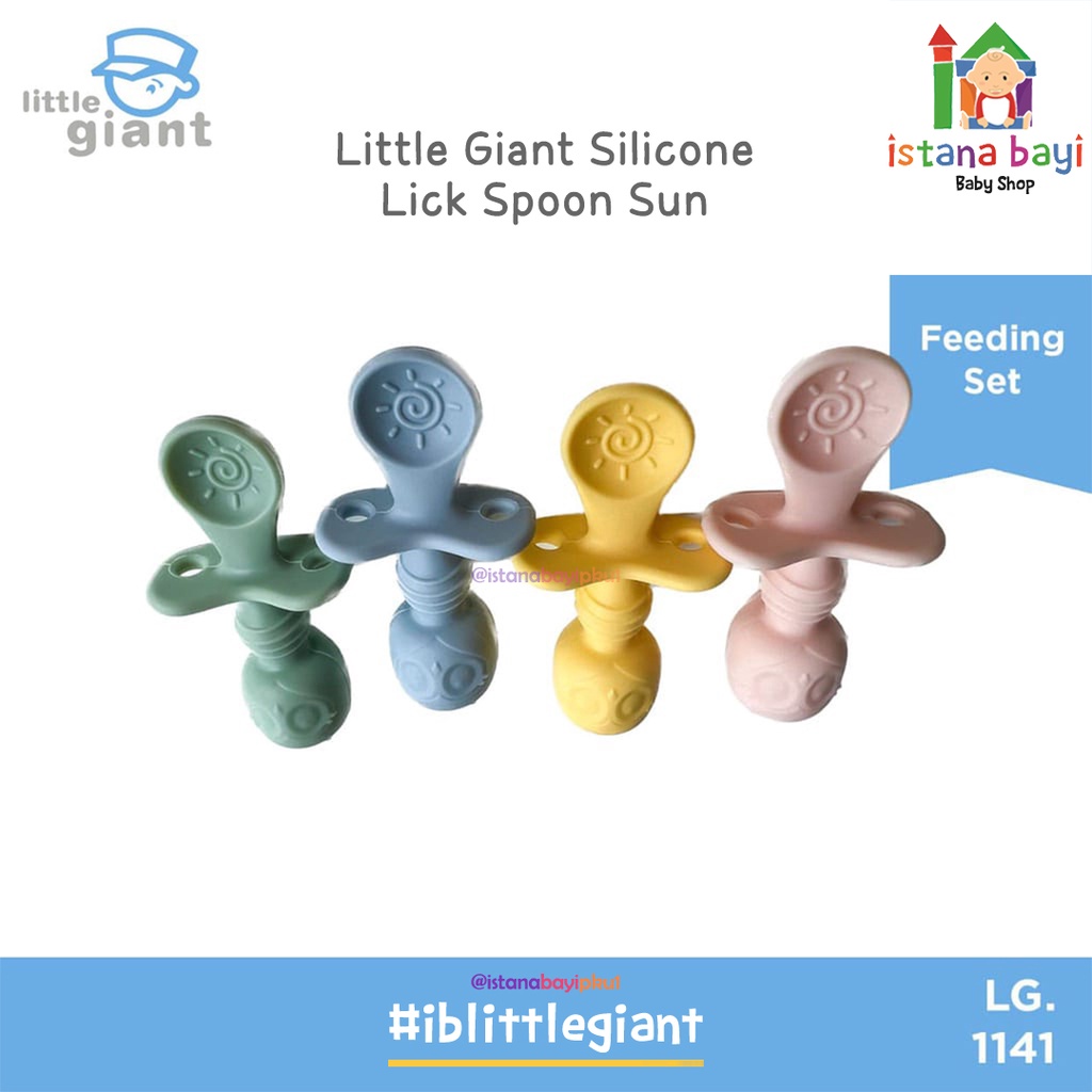 Little Giant Silicone Lick Spoon Moon/ Sendok Makan Bayi LG 1141