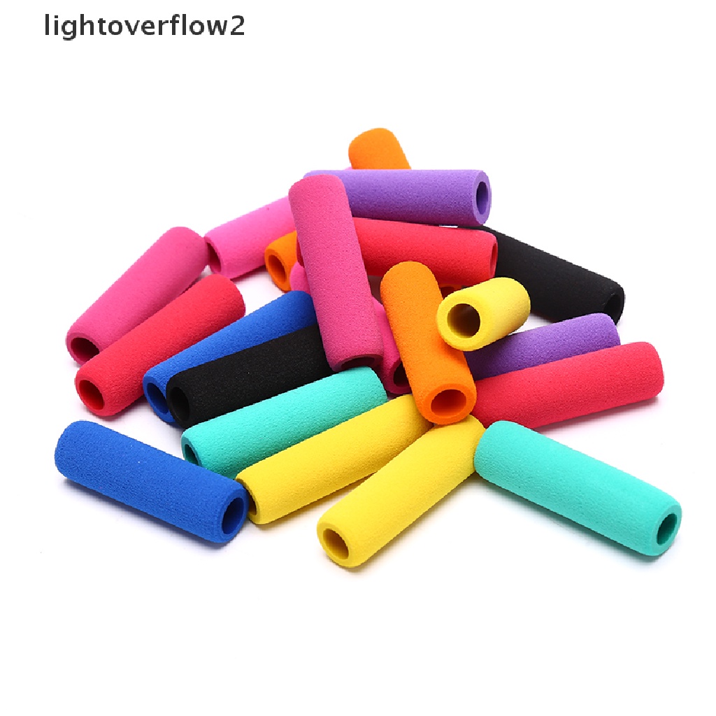 (lightoverflow2) 20pcs / Set Spons Pelindung Pensil Bahan Silikon Untuk Aksesoris iPad / Handphone (ID)