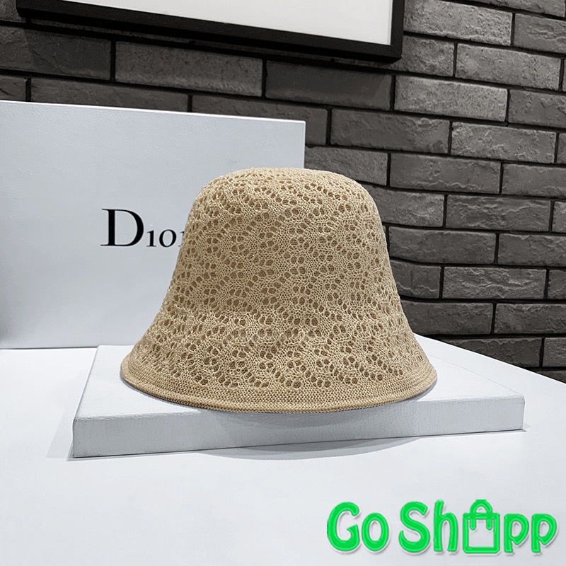 Topi Wanita Bucket Hat Dewasa Rajut Import Korean Style Terbaru - Topi Pantai Kekinian CP07