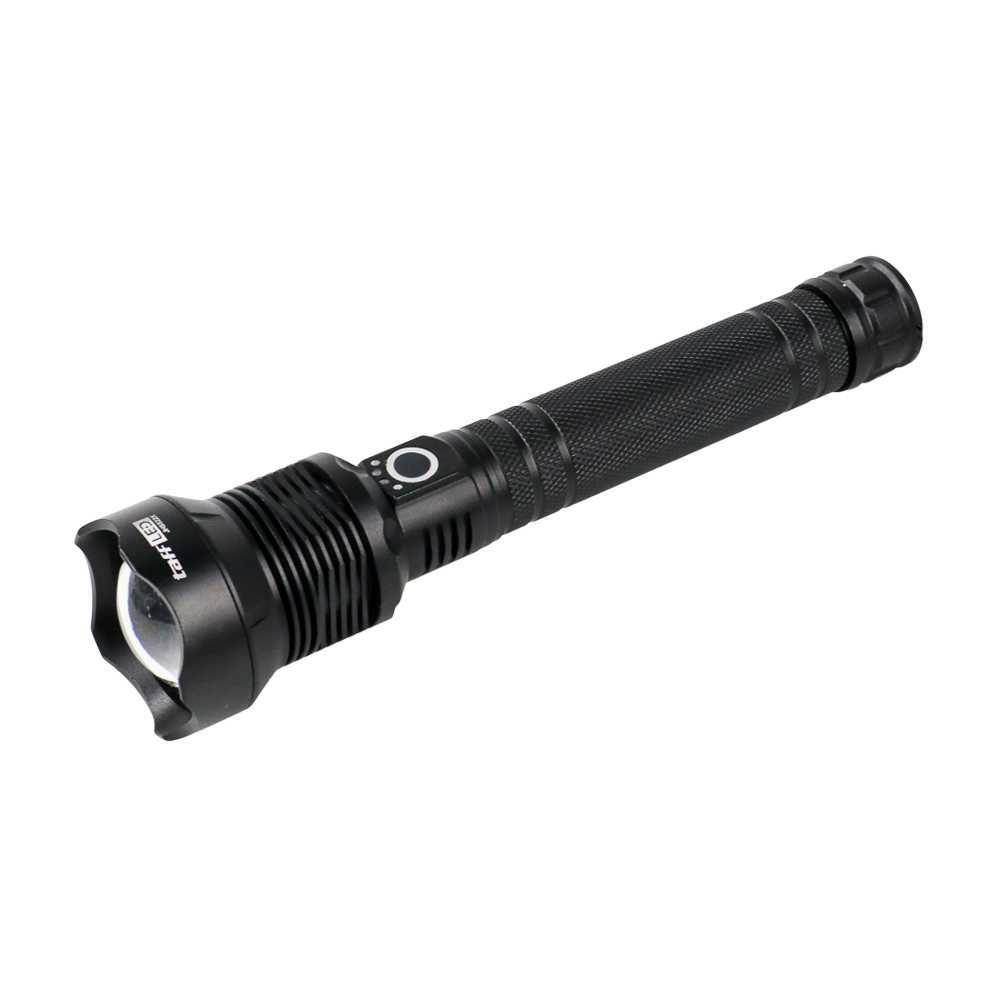 TaffLED Senter LED Outdoor Flashlight USB Rechargeable XHP 70.2 - JHS522X