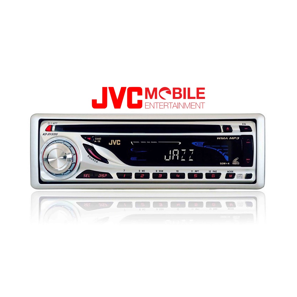 JVC KD-SV3205 Single Din CD VCD MP3 WMA Radio Tuner