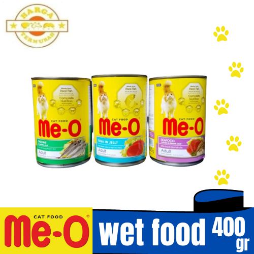 MAKANAN KUCING BASAH MEO KALENG 400GR - Meo Tuna Seafood Sardine