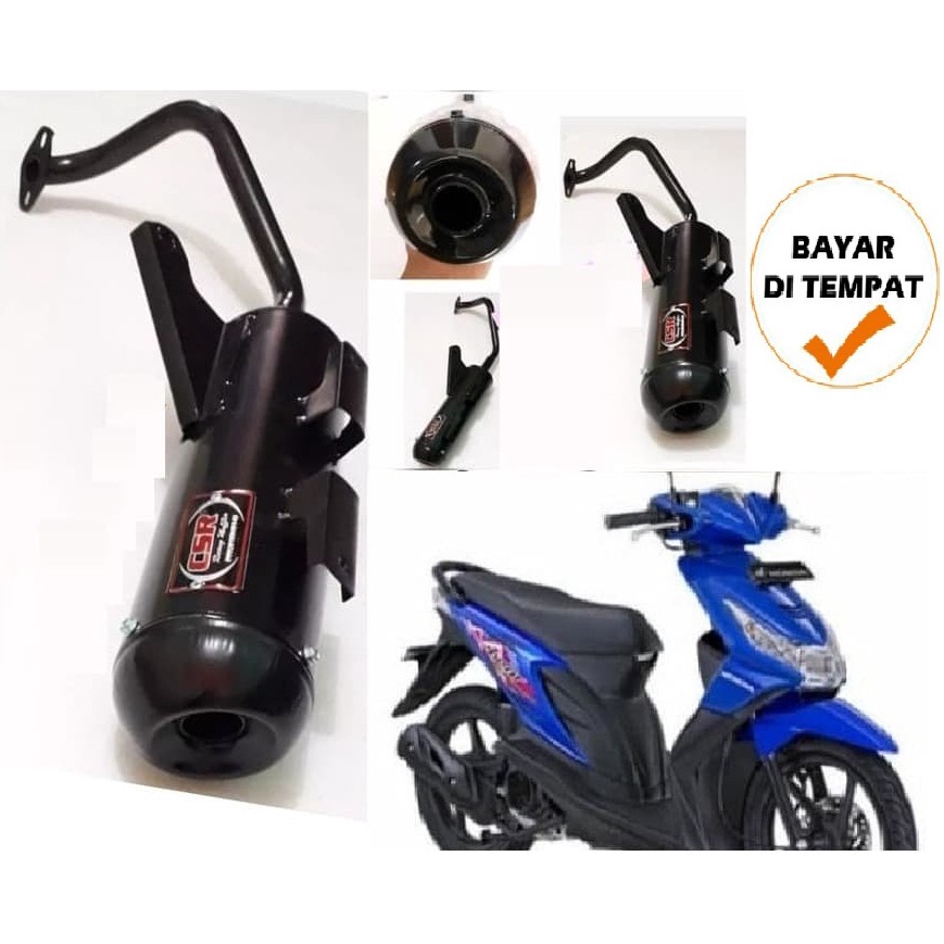 kenalpot racing beat bobokan adem mmmbeer CSR/Knalpot Racing Bobokan untuk motor Beat lama/kenalpot 