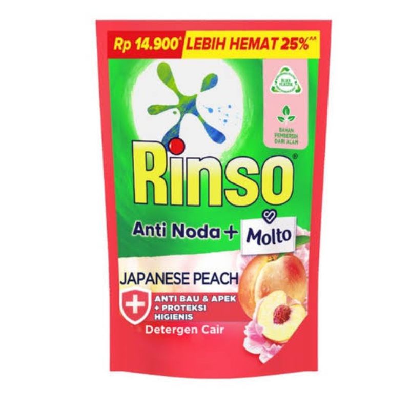 rinso molto anti noda liquid cair 565ml 510 ml khusus instan 510ml