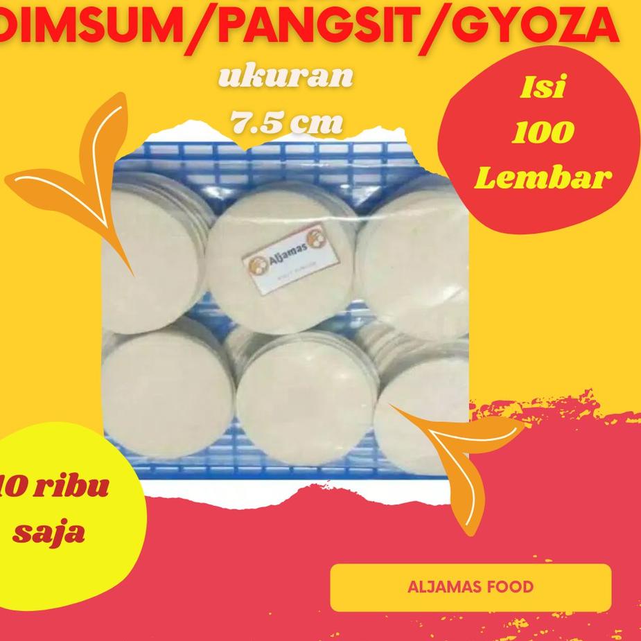 

[⚡COD⚡]Kulit dimsum 7.5 cm 100 pcs/pangsit/gyoza