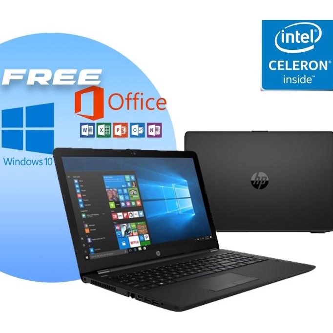 Laptop Hp Intel Celeron Ram 8Gb Ssd 512Gb - Free Tas