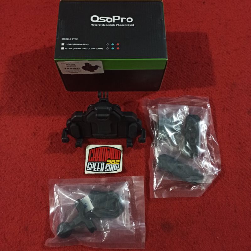 Phone Holder Motor Gantungan HP GPS OsoPro Crab Tipe Stang Handlebar