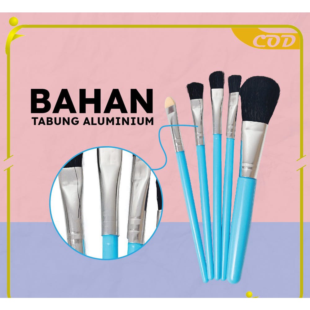 KUAS SPON SET KUAS MAKE UP 6in1