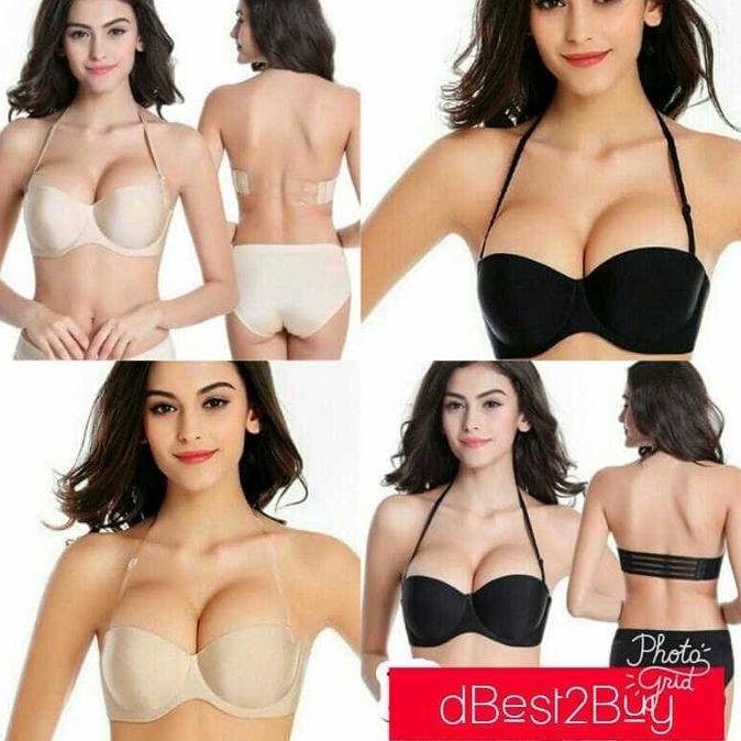Seamless Bra 219 Push Up Double Strap Tali Transparan Depan n Belakang [TET.18Oc22ᵞ]