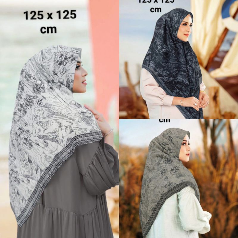 HIJAB MUSLIMAH / SYARI GAMBAR / JILBAB JUMBO / ZOYA HIJAB SEGI EMPAT / JILBAB MOTIF PREMIUM / KERUDU