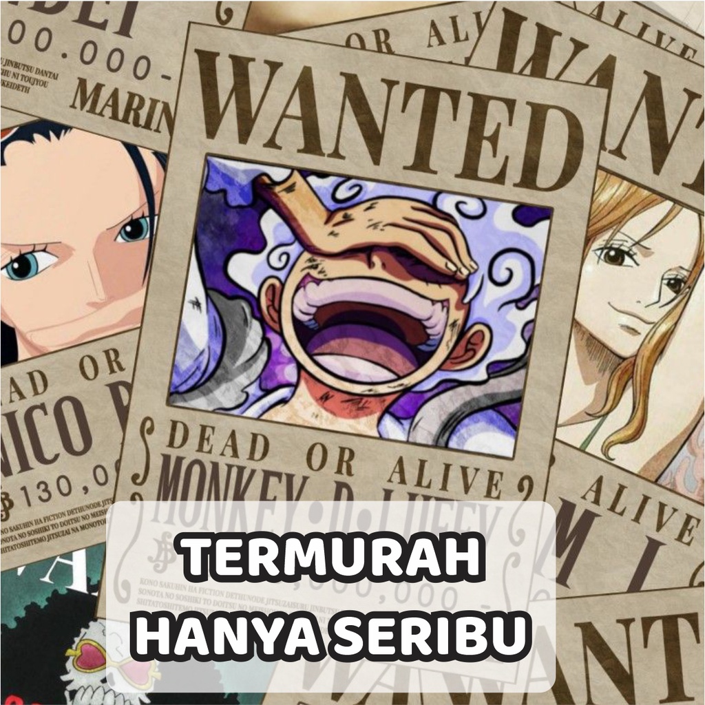 Poster One Piece Poster Bounty Poster Wanted Poster Anime Onepiece Terbaru After Wano