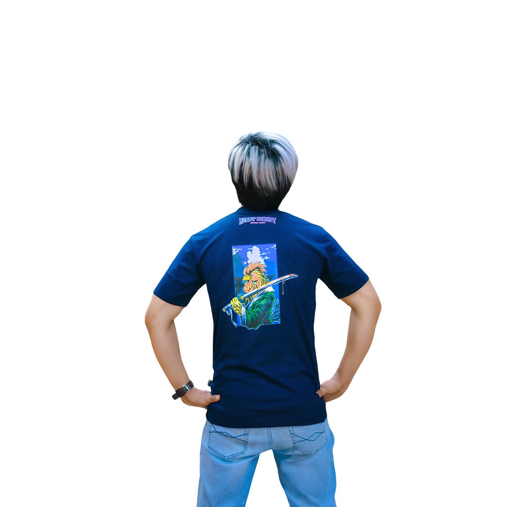KAOS AYAM RUBBY PAKHOY NO BRAKOUT NO FUN NAVY