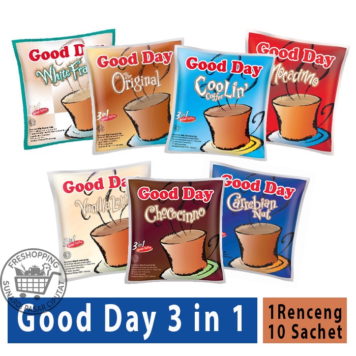 Good Day 3in1 1Renceng 10Sachet