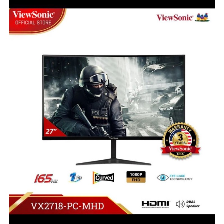 Monitor LED Gaming Viewsoniv 27inch VX27 PC-MHD Garansi Reami