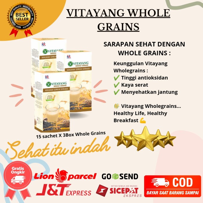 

Vitayang Whole Grains 3Box Hemat | Sarapan Sehat Sereal