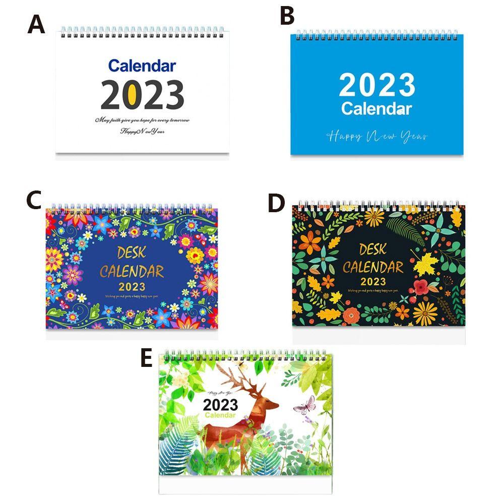 Nanas 2023desk Kalender Inggris Lucu Notebook Planner Multi-Fungsi Agenda Organizer