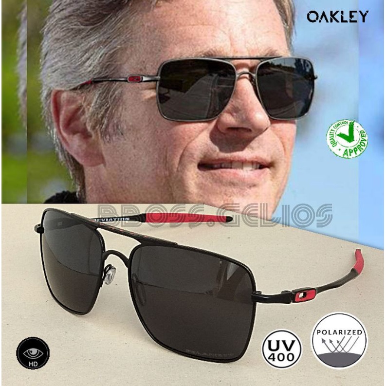 KACAMATA POLARIZED HITAM DEVIATION AVIATOR SUNGLASSES
