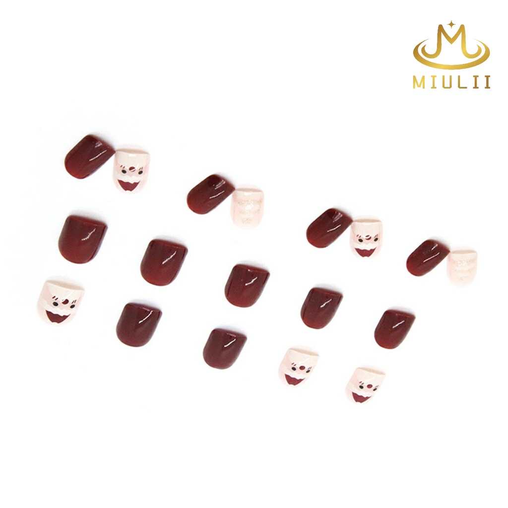 MIULII / KUKU PALSU   A0550  / 24PCS / 3D / NAIL ART / PREMIUM / CUTE / FREE LEM JELLY / KUTEK