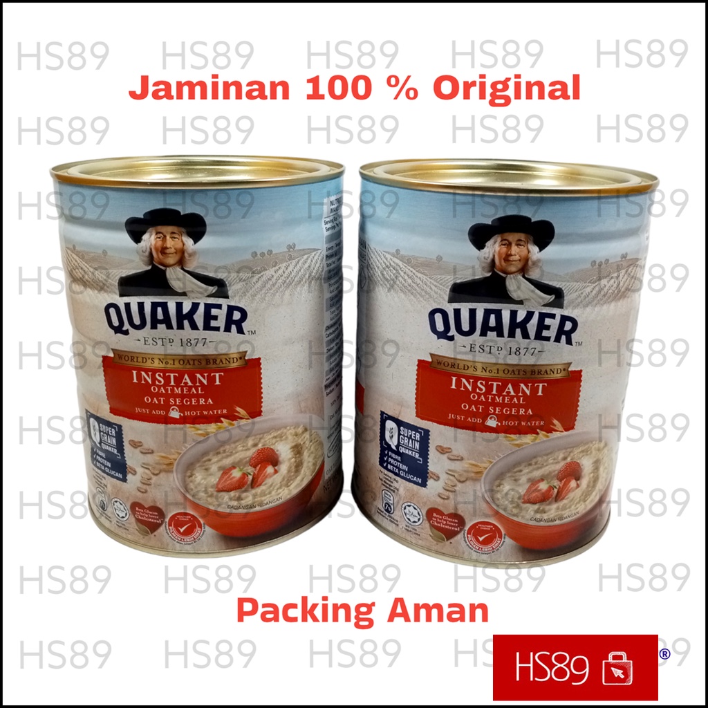 

Quaker Malaysia - Quaker Instant Oatmeal 800gr Kaleng - Quaker Kaleng Malaysia - Quaker Import - Oat Malaysia