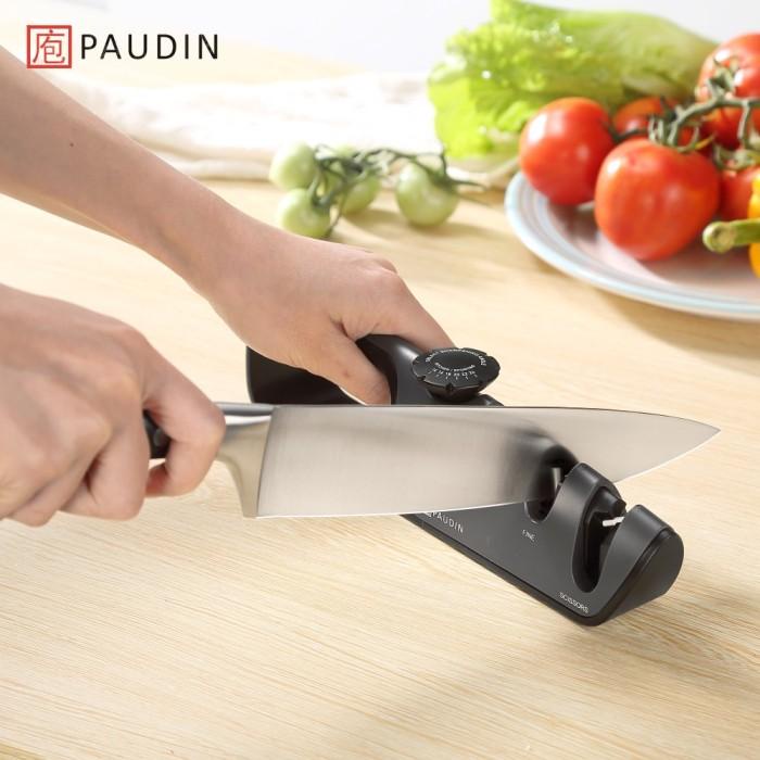Pengasah Pisau Paudin KS1 3-Stage Adjustable Angle Knife Sharpener