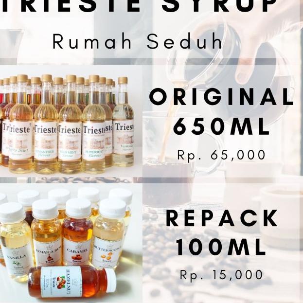 

✨10.10✨ COD 650 mL Hazelnut Sirup merk Trieste Syrup Original !