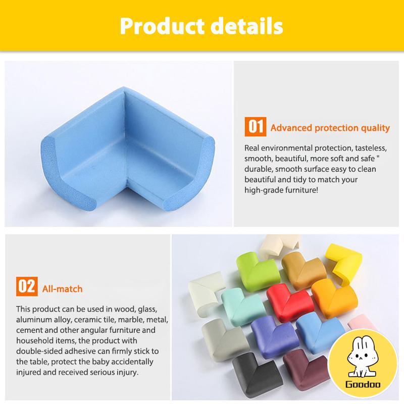 Meja Silicone Corner Protector Sticker Corner Guard Baby Safe Silicone Cushion Protector Table -Doo