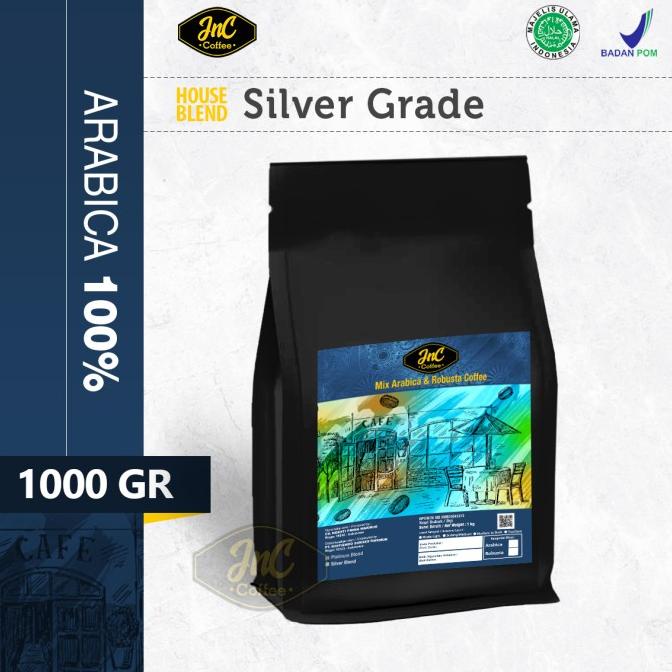 

JnC House Blend Silver Grade 100% Biji Kopi Arabika 1KG