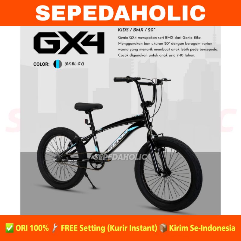Sepeda Anak Laki BMX GENIO GX 04 Ukuran 20 Inch