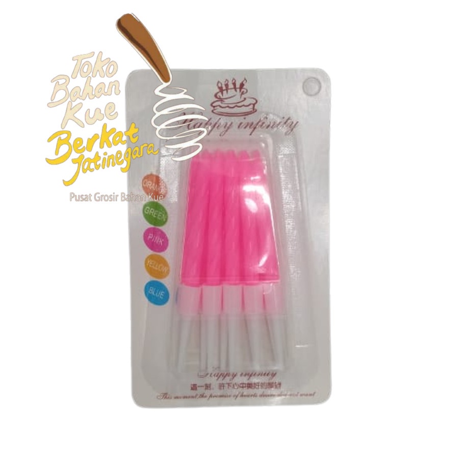 COLOUR CANDLE 7,5 CM / LILIN ULTAH WARNA / LILIN ULTAH WARNA WARNI / CANDLE CAKE