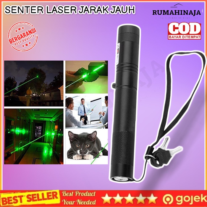 

Premium Senter Laser Jarak Jauh Pointer Green Laser Hijau Infinite Outdoor