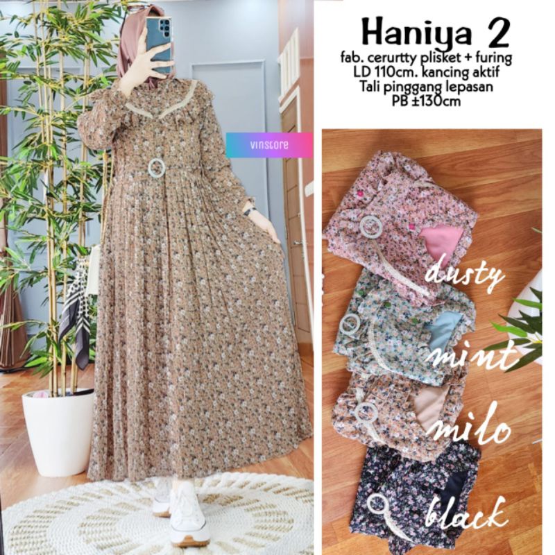 HANIYA 2 DRESS BY VINSTORE ORI SOLO