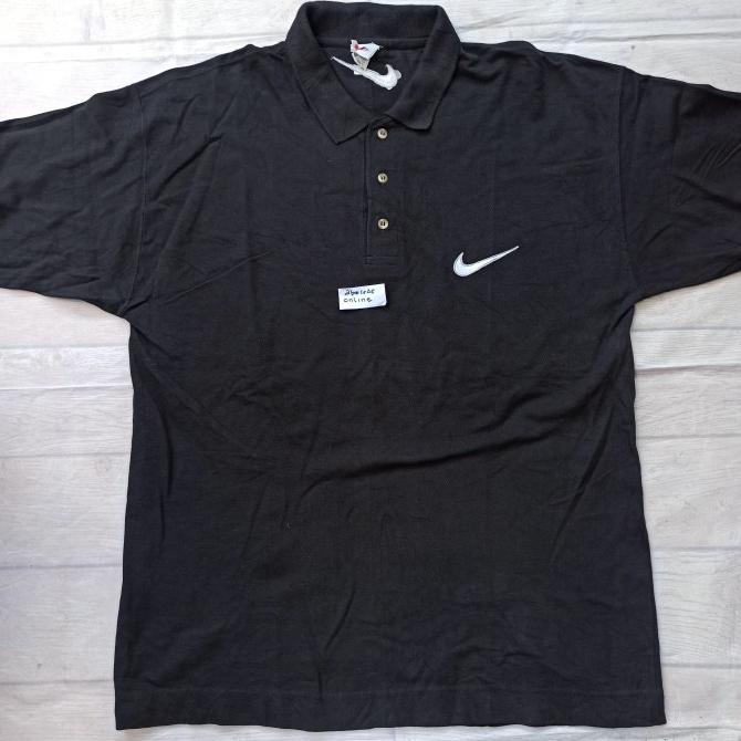 NIKE polo shirt vintage 90s MADE IN USA size L
