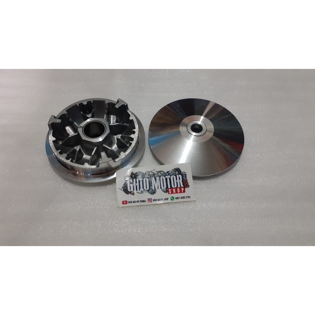 Paket Big Pully Big Pulley Vario 125 /150 Paket kirian vario 125 Dan 150/ Upgrade cvt big pulley vario 125 150 Paket kirian cvt Vario 125 old dan New Vario 150 old dan new/ paket kirian cvt vario 150 2015-2021/ Big pulley Vario 125 old &amp; new ghio motor