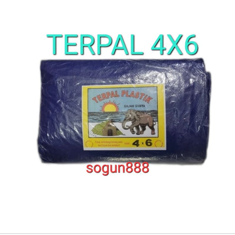 Terpal Plastik 46 meter. Terpal 6x4 type A3